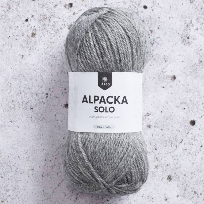 Hovedbilde Alpacka Solo - lys grå