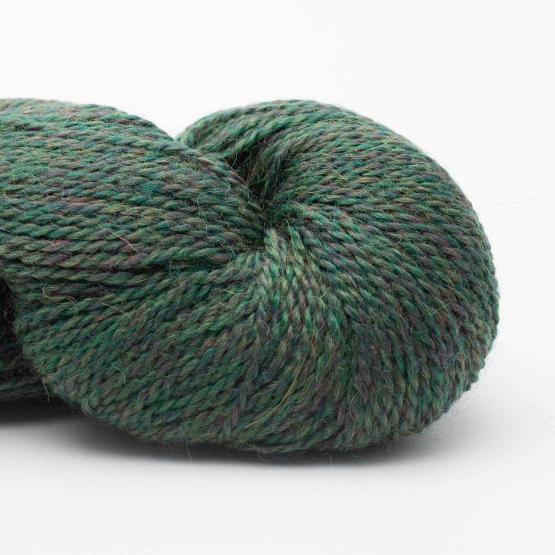 Babyalpaca - Melert skogsgrønn