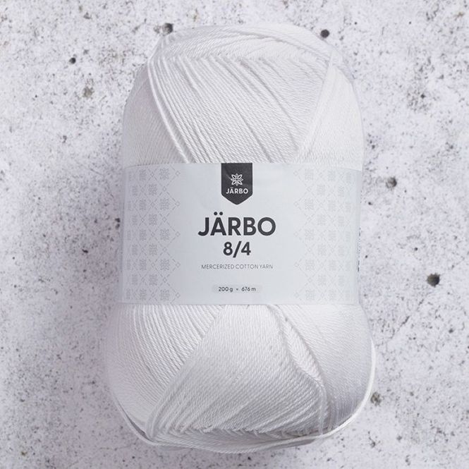 Hovedbilde Järbo 8/4 - hvit (200 gram)