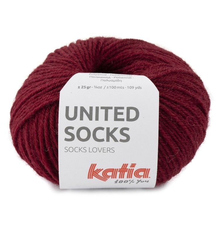 United Socks - Burgundy red